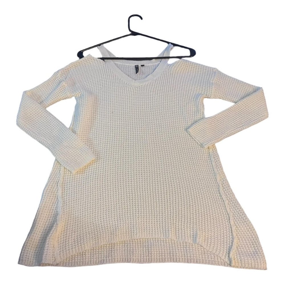 Poof! White Small Knitted Blouse